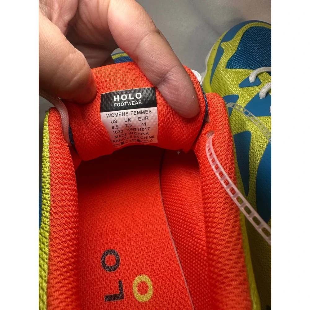 HOLO Footwear Nephelae Womens 9.5 Yellow Blue Sustainable Sneakers‎ HW511017 NEW